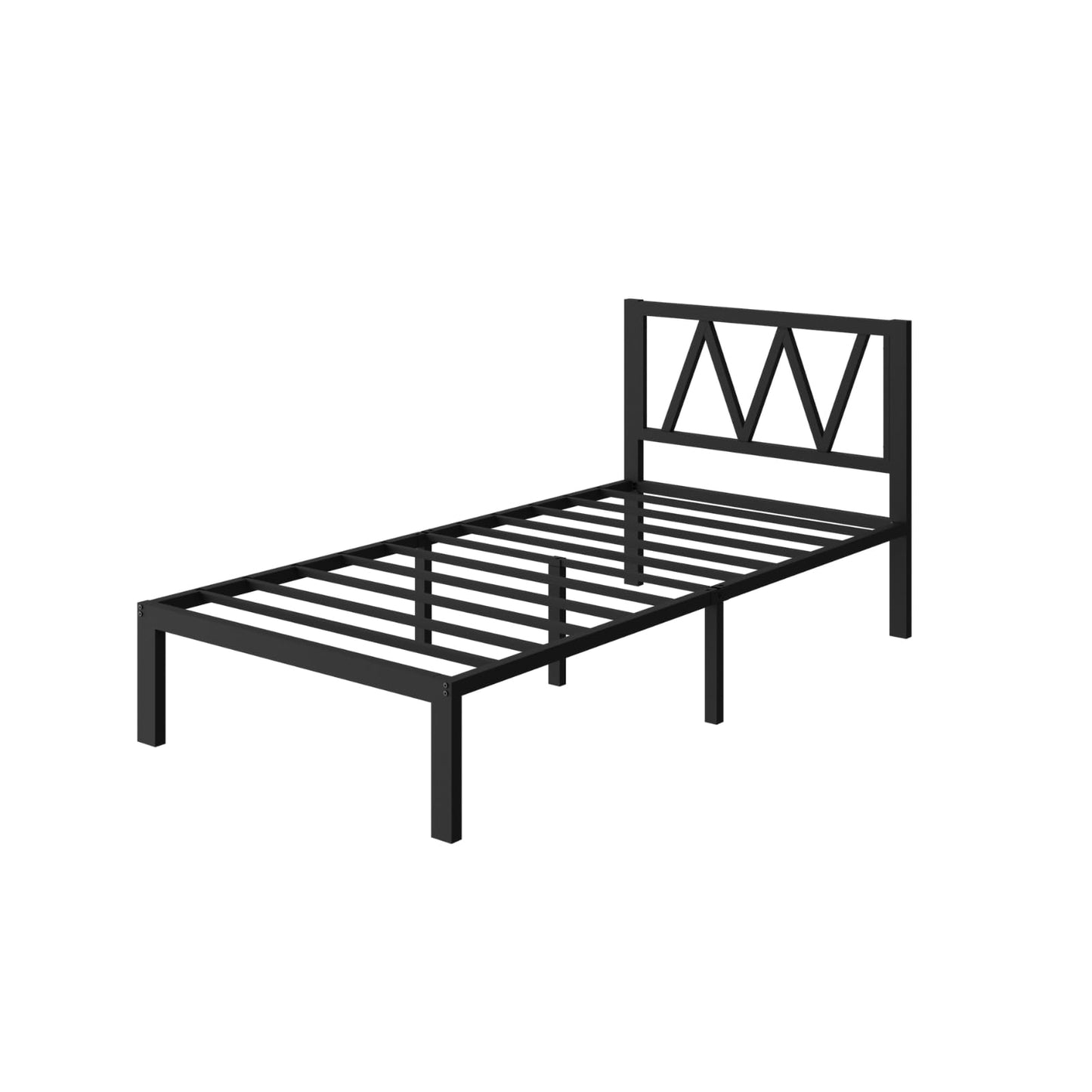 Avenco 14" Twin Metal Bed Frame with Headboard