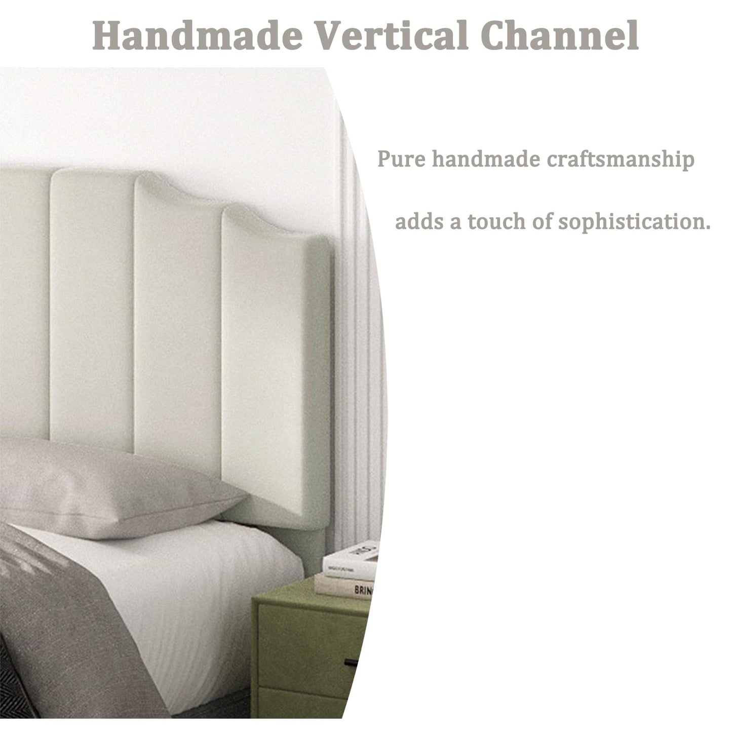 Velvet Wall Mounted Queen Headboard – Black