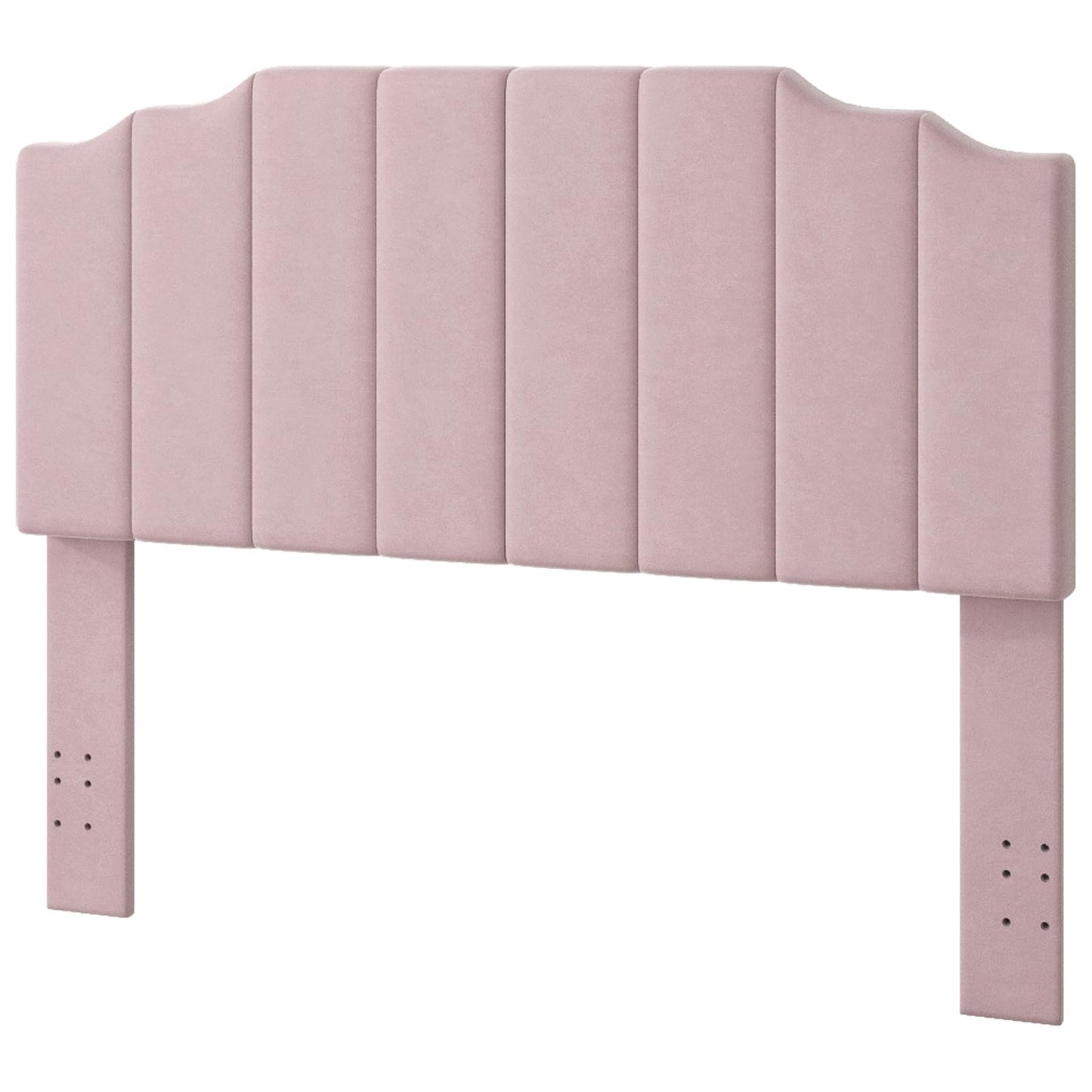 Velvet Wall Mounted Queen Headboard – Black