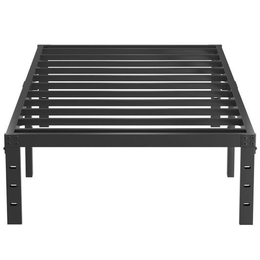 14" Twin Metal Platform Bed Frame with Headboard
