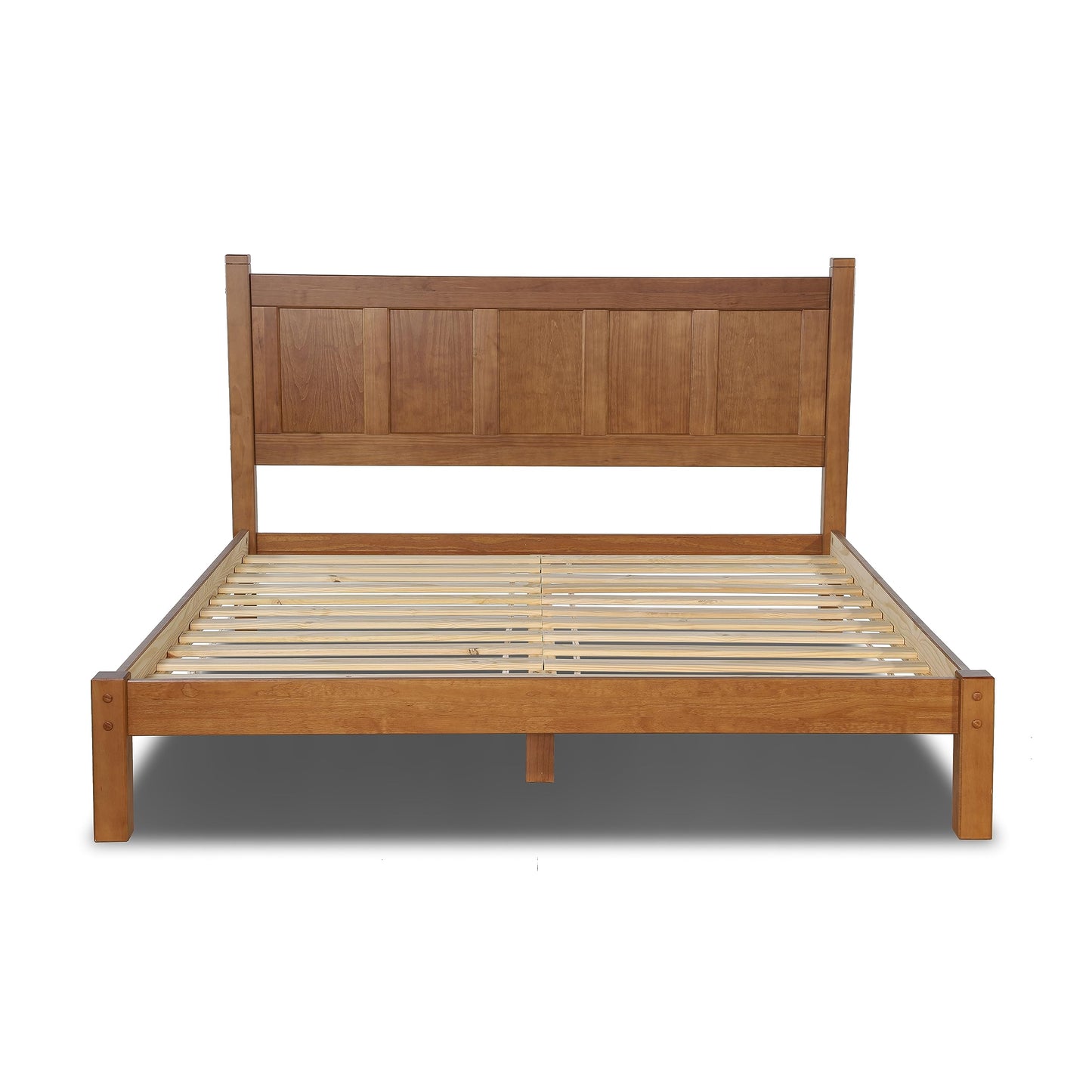 Grain Wood Shaker Queen Bed (Cherry)
