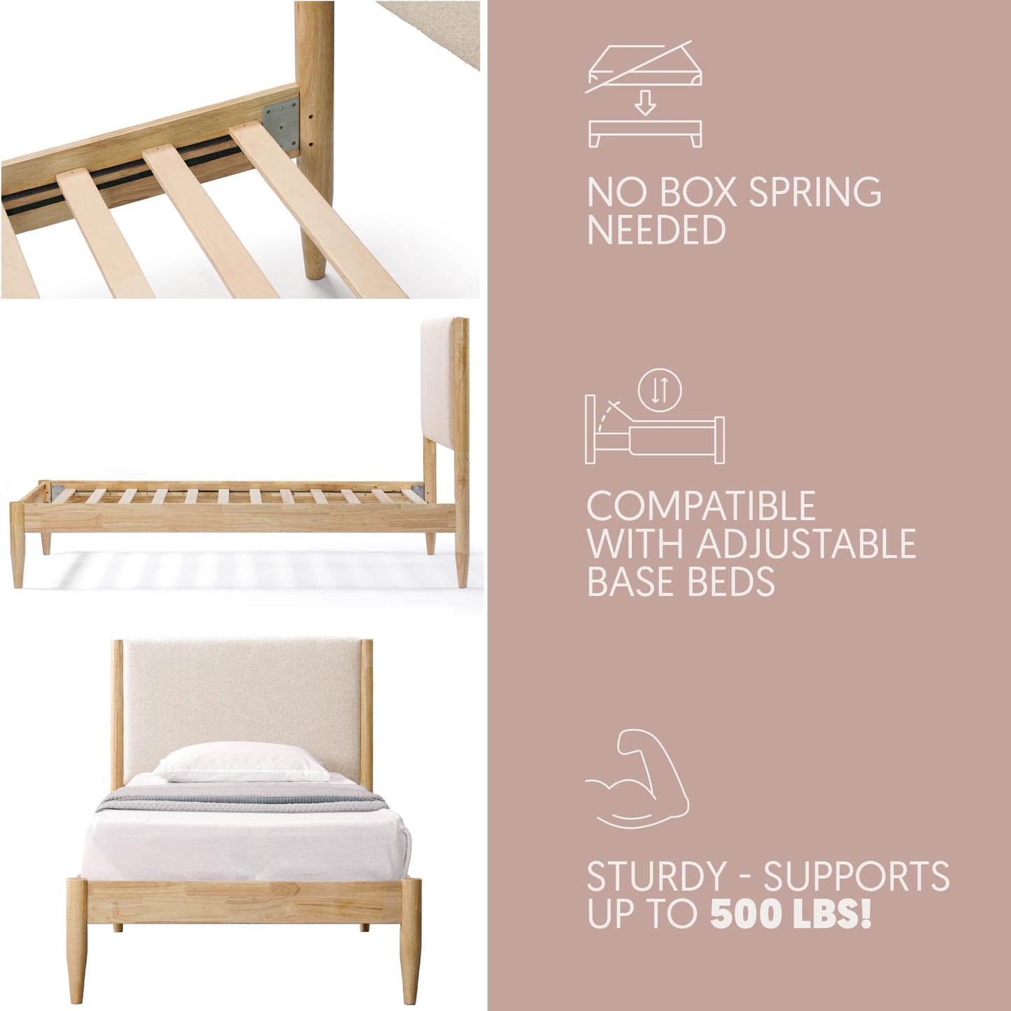 DG Casa Reign Mid-Century Queen Platform Bed