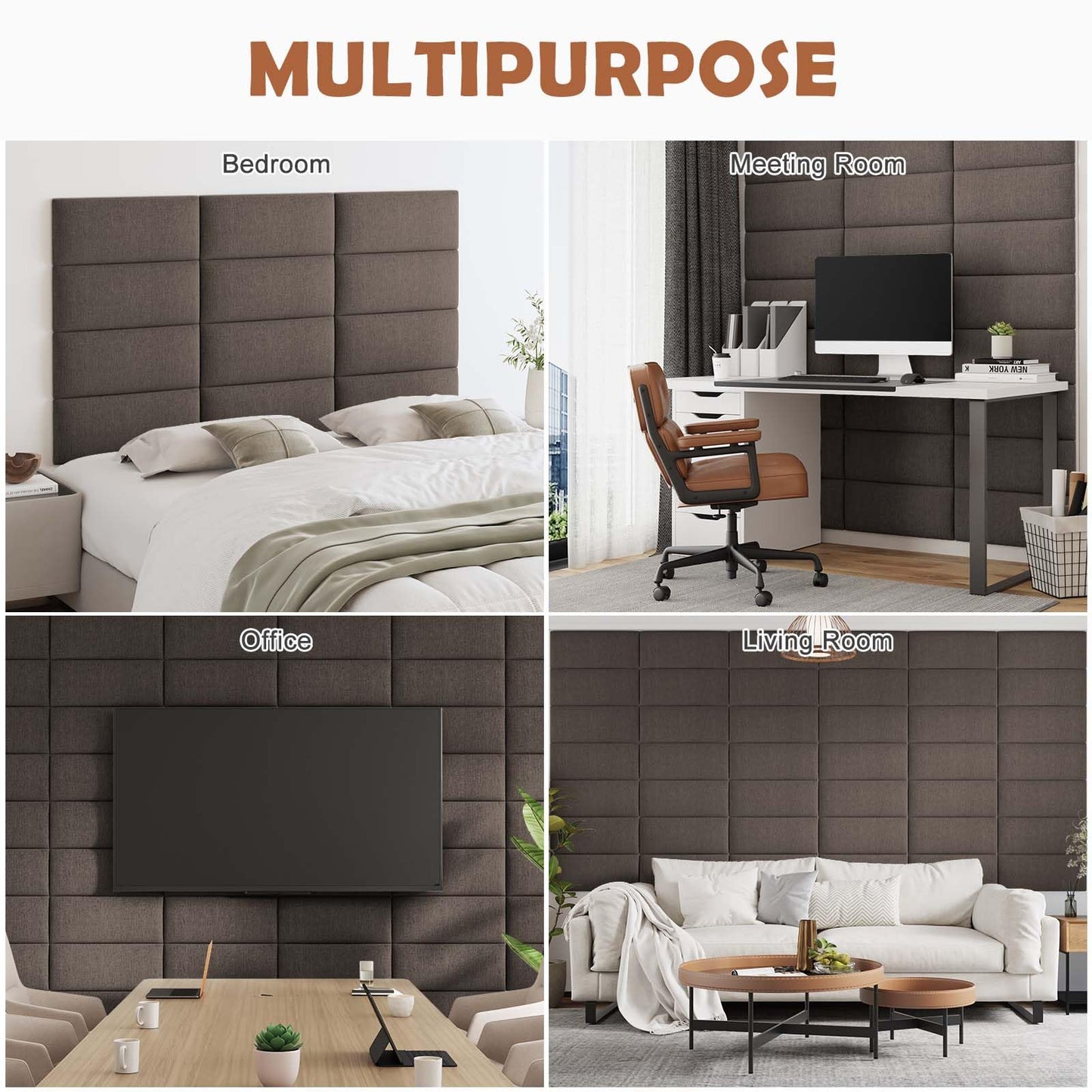 IFNOW Upholstered Wall Mounted Headboard –