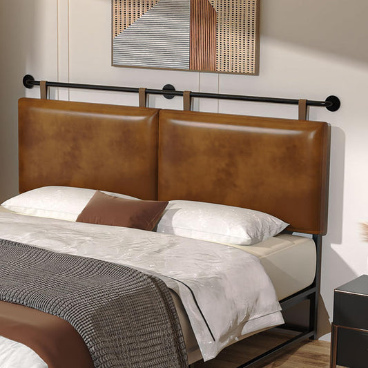 Linen Wall Mounted Queen Headboard – Beige