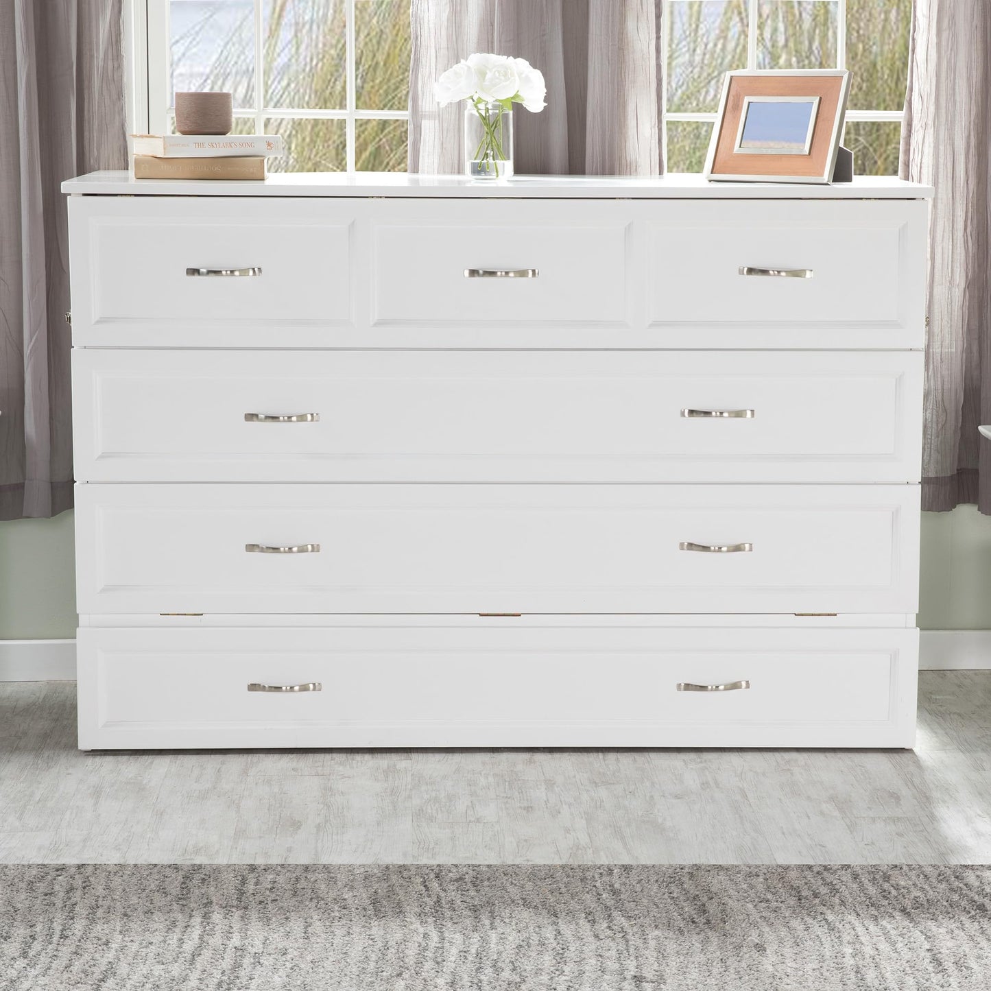 AFI Deerfield Murphy Bed Chest with Charging Station