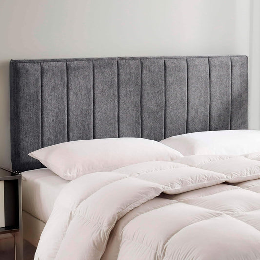 Upholstered King Wall Mounted Headboard – Grey