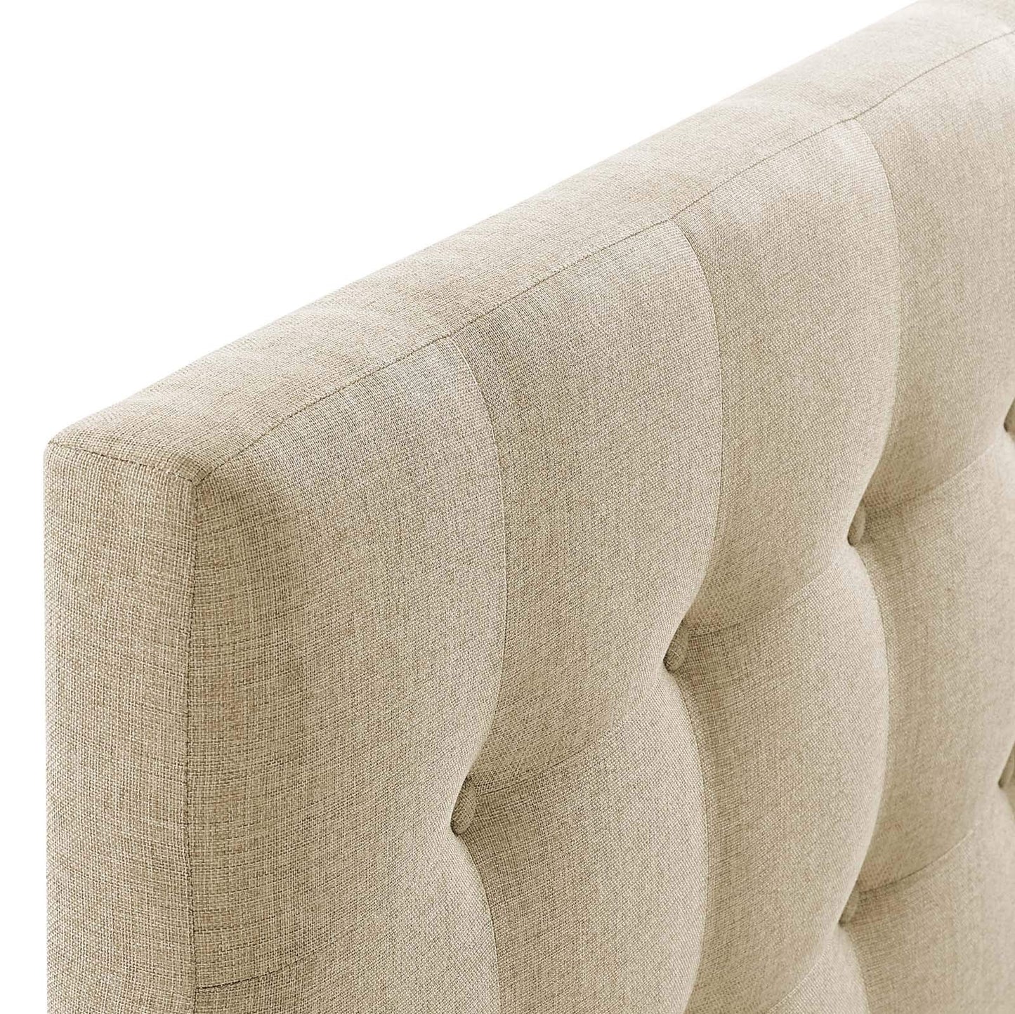 Modway Emily Tufted Button Linen Fabric Upholstered